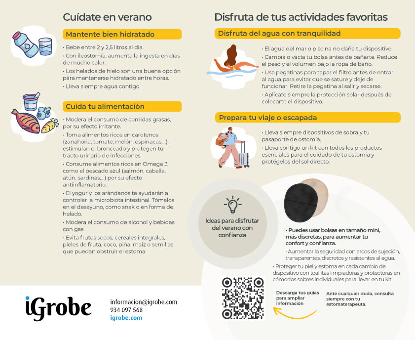 Recomendaciones para un verano con ostomia